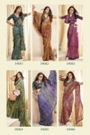 Meghlata By Vallabhi Moss Chiffon Printed Saree Wholesale Suppliers In India